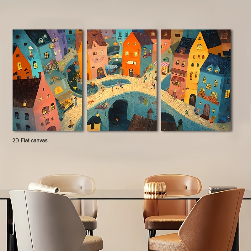 Frameless Canvas 3pcs Magical  - đánh giá và giá Canvas Wrap Ready