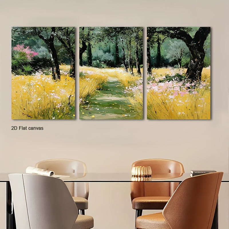 Frameless Canvas 3pcs Sunlit W - đánh giá và giá Canvas Wrap Ready