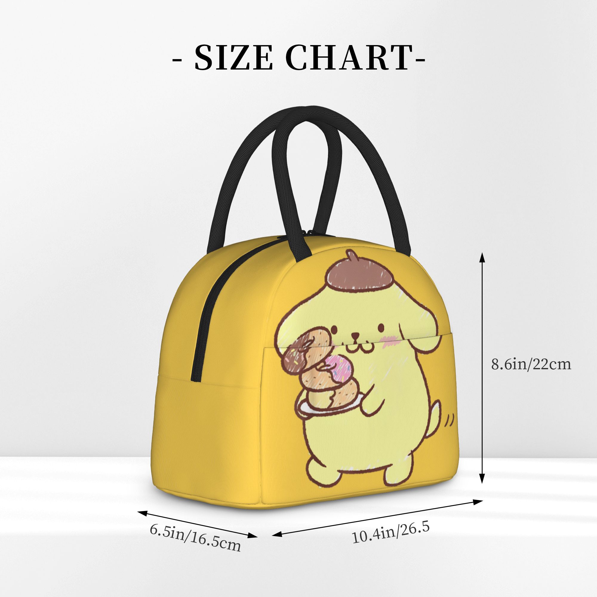 Pompompurin Donuts Insulated L - đánh giá và giá Tote Bag Sublimation